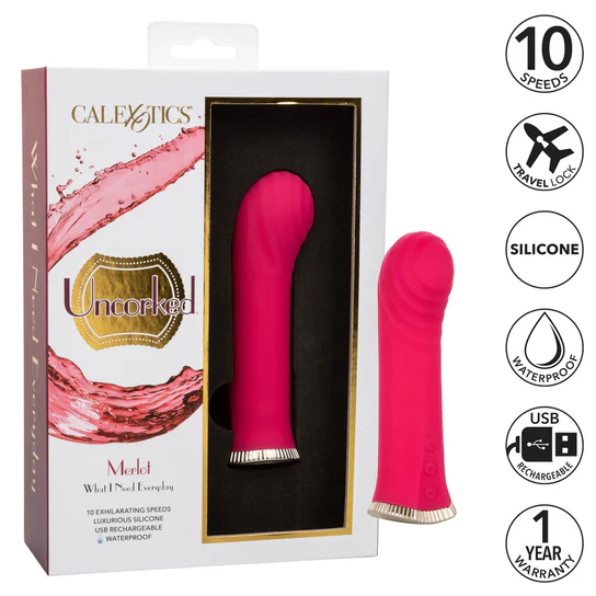 Uncorked Merlot Vibrator 5.25" by Cal Exotics