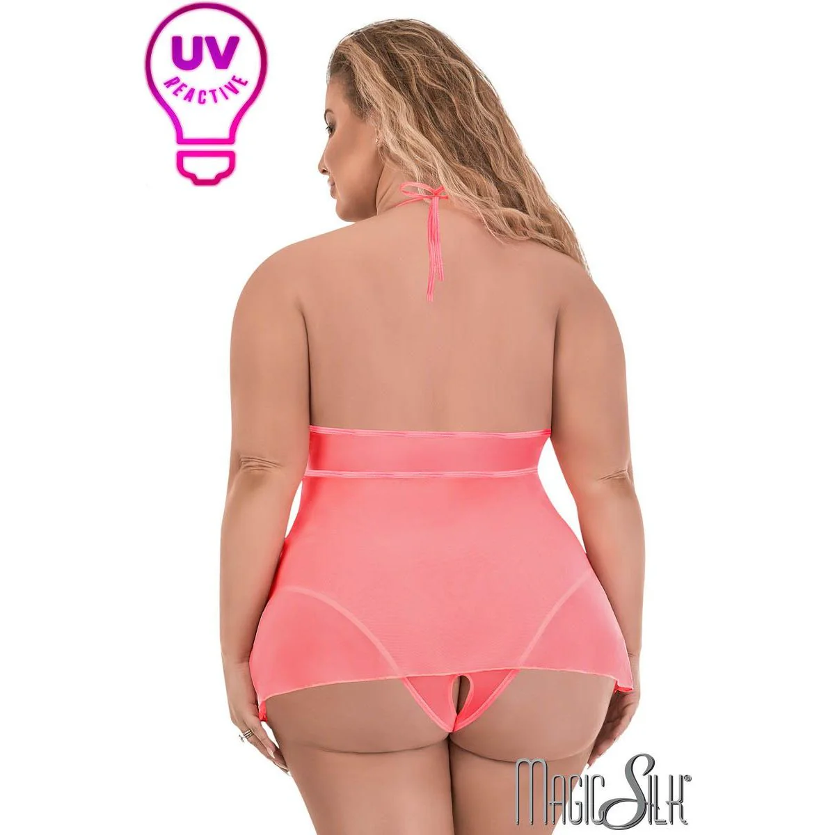 UV Babydoll Teddy by Magic Silk - Image 4