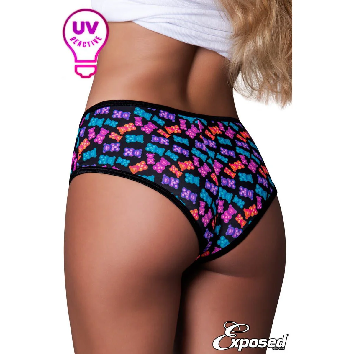 Uv Boyshorts Gummy Bears Panty by Magic Silk - Image 2