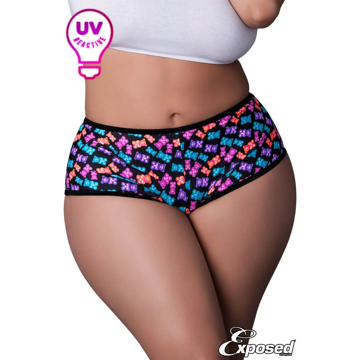 Uv Boyshorts Gummy Bears Panty by Magic Silk - Image 3