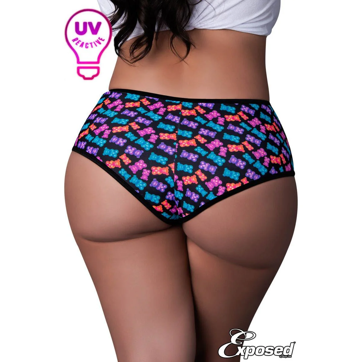 Uv Boyshorts Gummy Bears Panty by Magic Silk - Image 4