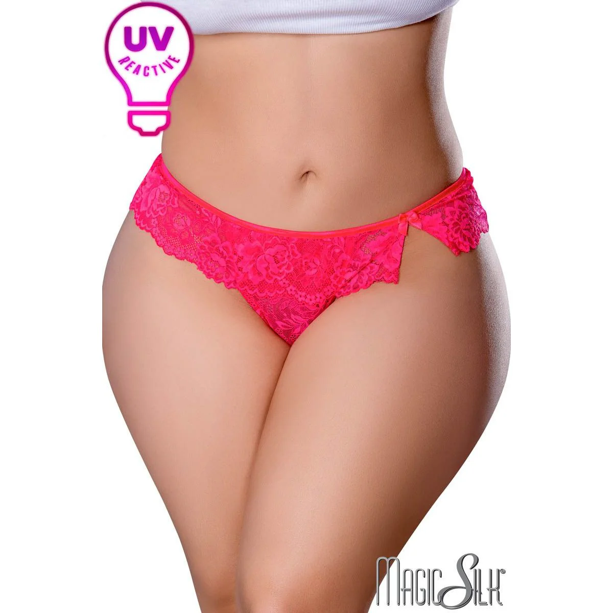 UV Lace Thong by Magic Silk - Image 3