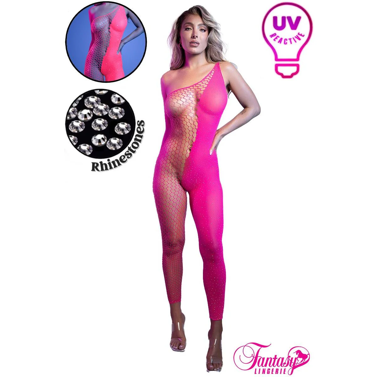 UV Reactive Bodystocking by Fantasy Lingerie