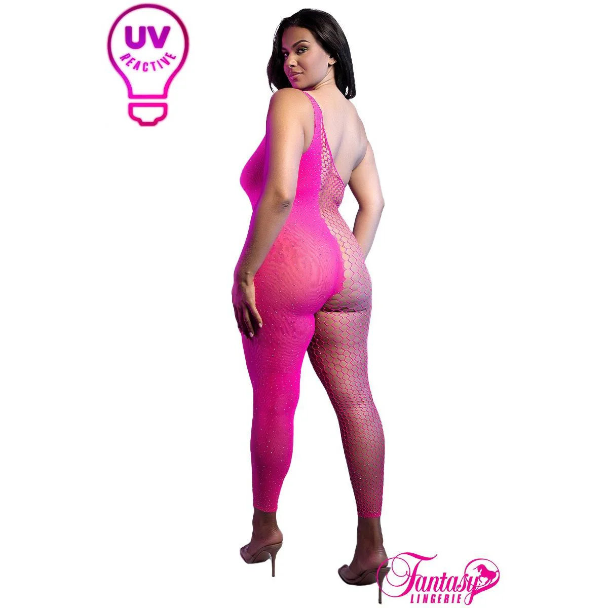 UV Reactive Bodystocking by Fantasy Lingerie - Image 4