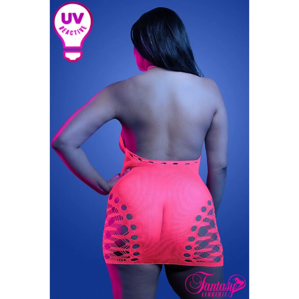 UV Reactive Dress & Pasties by Fantasy Lingerie - Image 4
