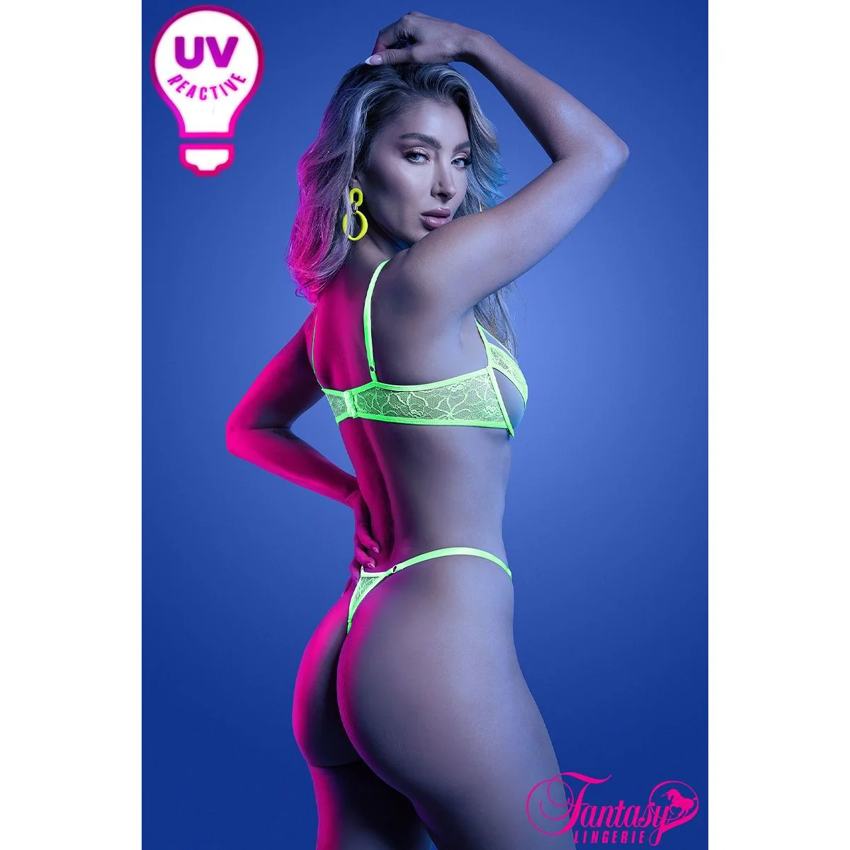 UV Reactive Top & Bottoms by Fantasy Lingerie - Image 2