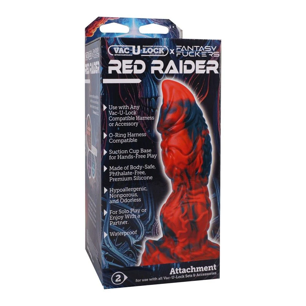 Vac U Lock X Fantasy Fuckers Red Raider Dildo by Doc Johnson