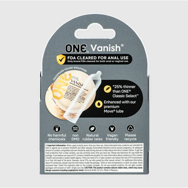 Vanish Hyperthin Condoms by One Condoms - Image 2
