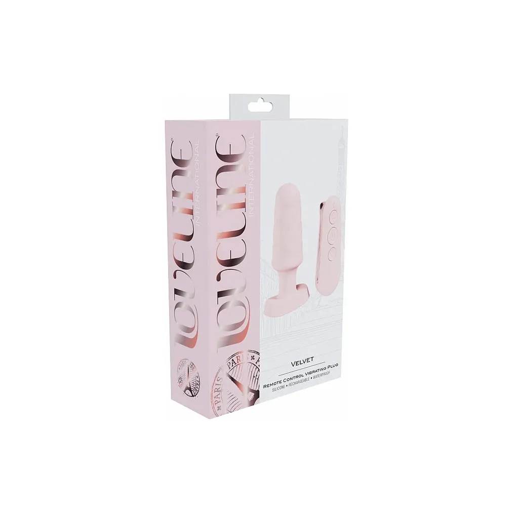 Velvet Remote Vibrating Anal Plug by Loveline