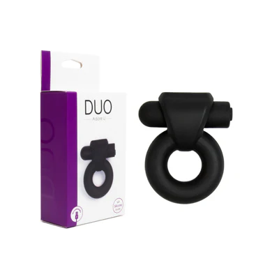Vibrating Silky Cock Ring Set by Adore U Duo