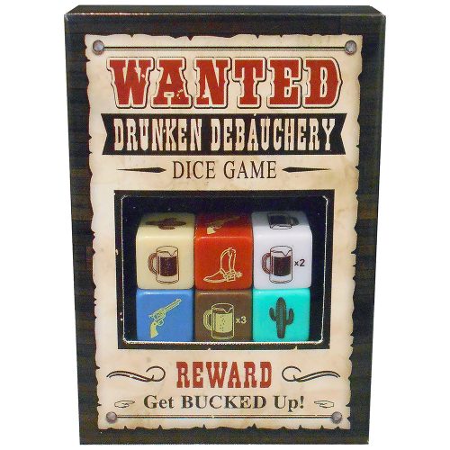 Wanted Drunken Debauchery Dice Game by Kheper Games
