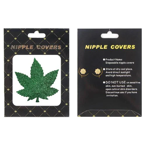 Weed Leaf Nipple Cover by Comeon Dear