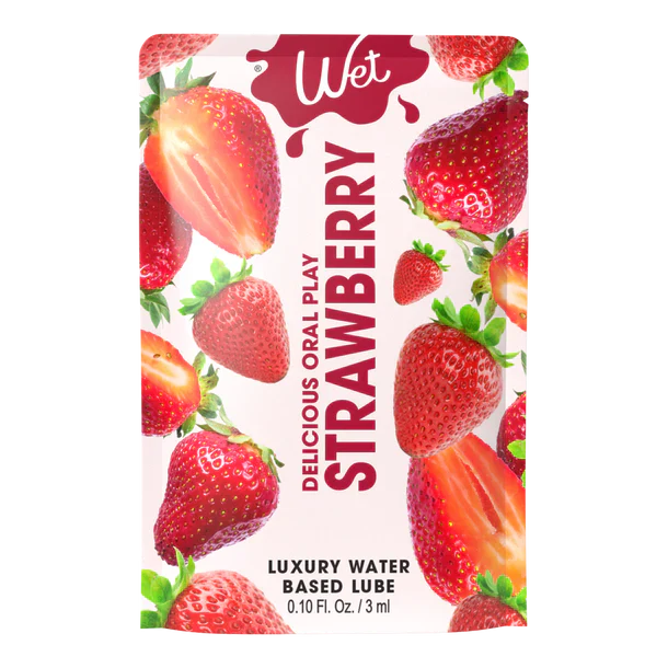 Wet Strawberry Water Based Lubricant by Wet International - Image 3
