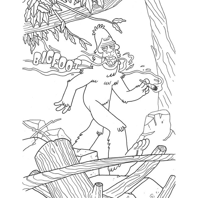 Who Smokes Weed Coloring Book by Wood Rocket - Image 2