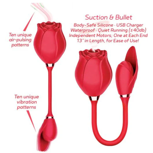 Wild Rose Suction & Vibrating Bullet by Icon - Image 2