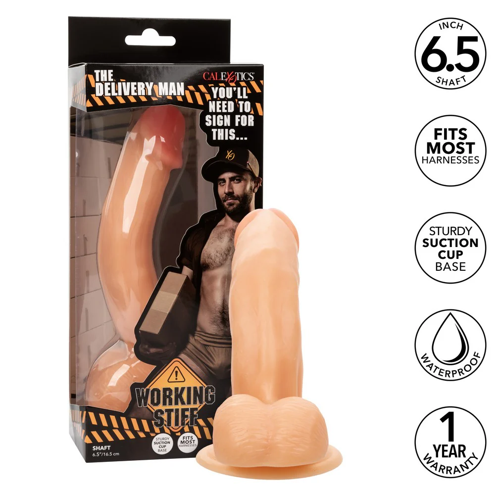 Working Stiff™ Delivery Man 6.5" Dildo by Cal Exotics