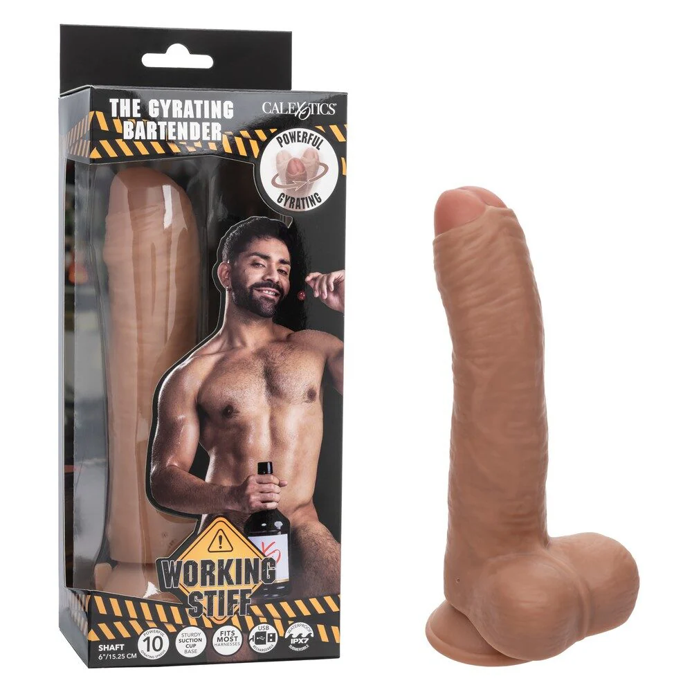 Working Stiff Gyrating Bartender Dildo by Cal Exotics
