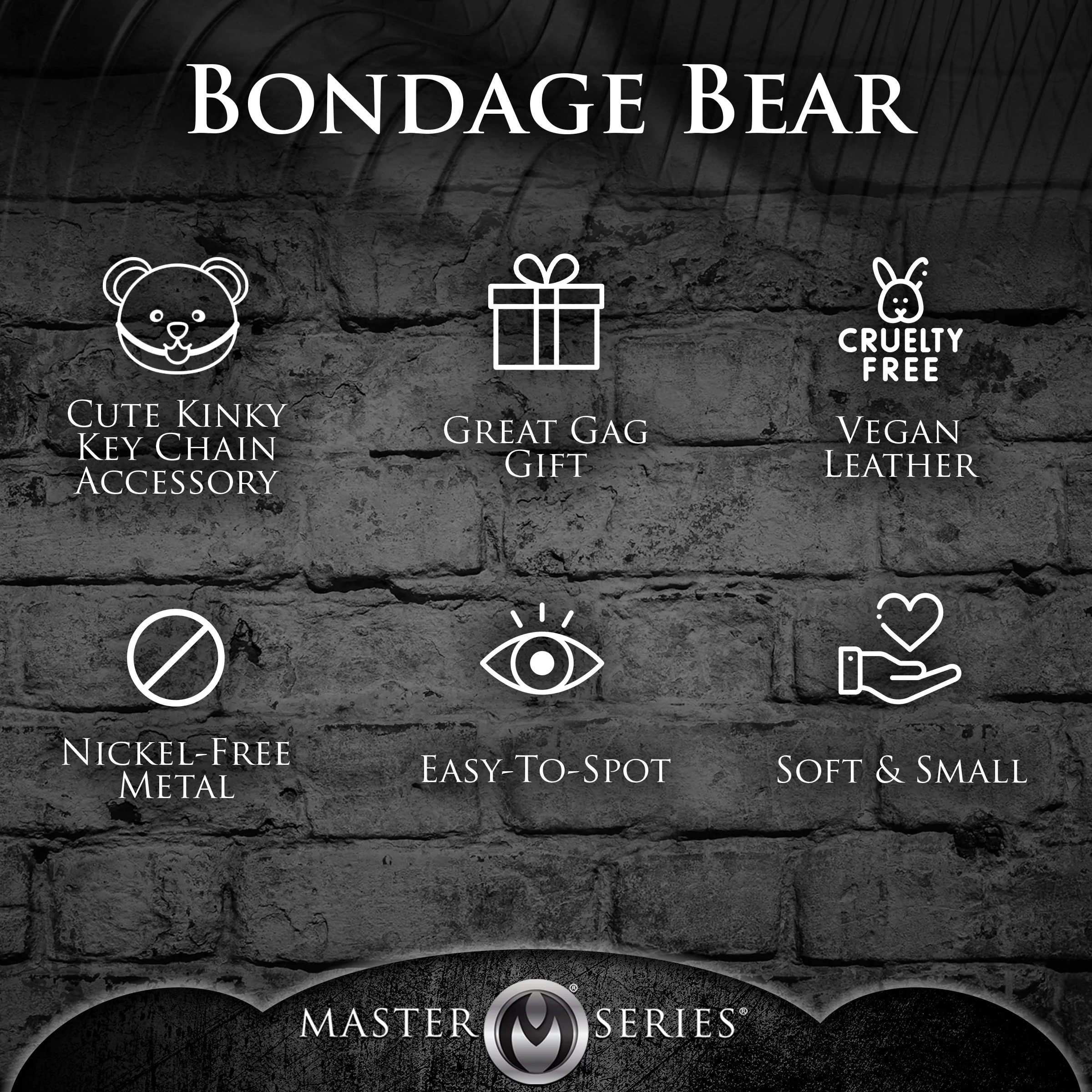 Bondage Teddy Bear Keychain BDSM by XR - Image 3